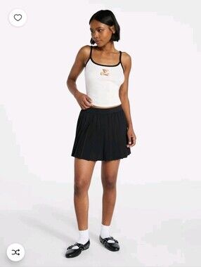 No Boundaries Black Tennis Skort